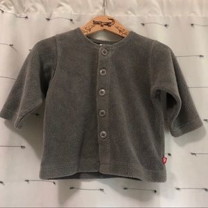 Zutano fleece button up cardigan size 12 months